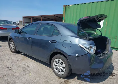 2015 Toyota Corolla Le Eco из США, поврежденный, VIN 2T1BPRHE4FC393704